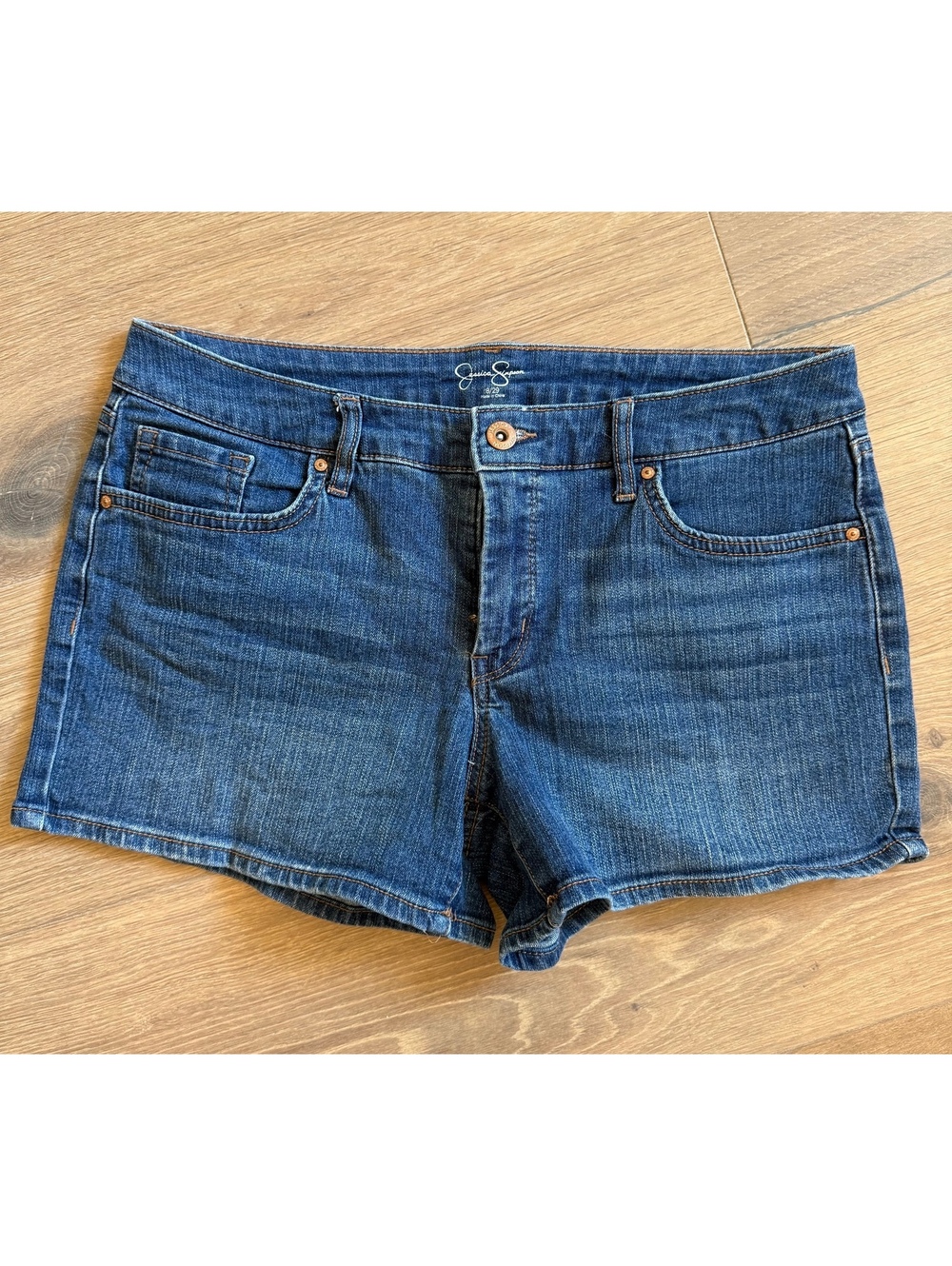 Jessica Simpson Y2K western denim shorts for women size 8/29